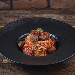 Spaghetti al Sugo con Polpette